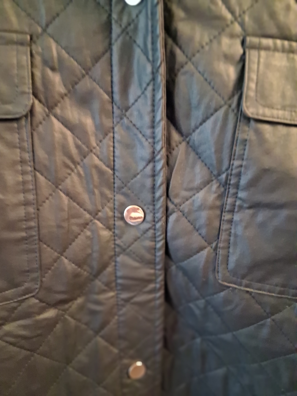Zara Oversized Quilted Faux Leather Jacket Size Large Lagenlook - Picture 5 of 7